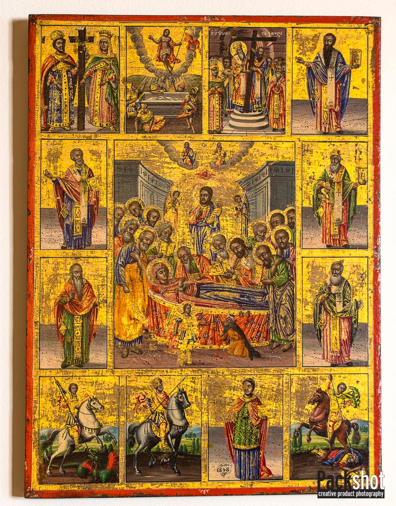 Φωτογράφιση αγιογραφίας κοίμησης της Θεοτόκου