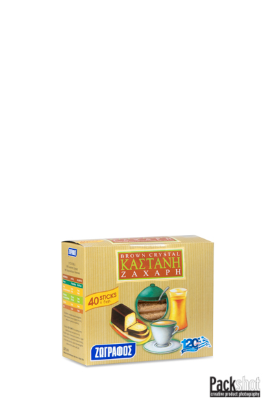 Φωτογράφιση προιόντος MFCG, τρόφιμα, καστανή ζάχαρη σε sticks