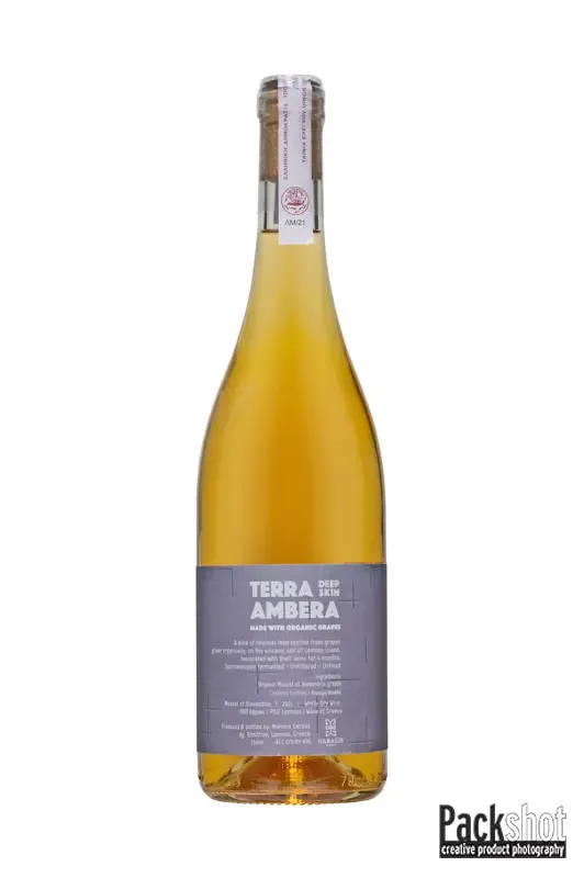 φωτογράφιση κρασιού Terra Ambera Amphora Garalis